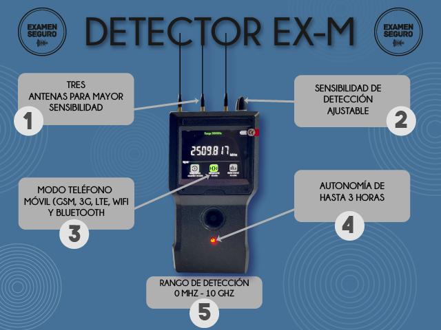 Detector Pinganillos Examen Seguro ES-M
